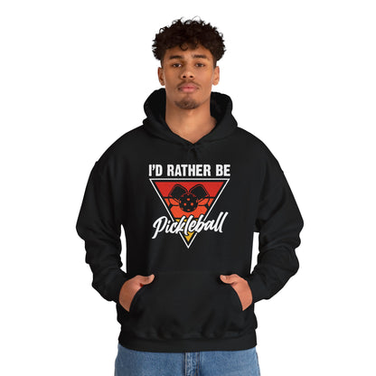 Men's Cool Pickleball Hoodie - I'd Rather Be Pickleball