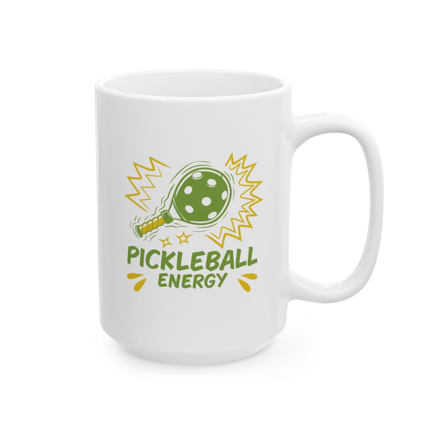 Pickleball Stylish Mug - Pickleball Energy White