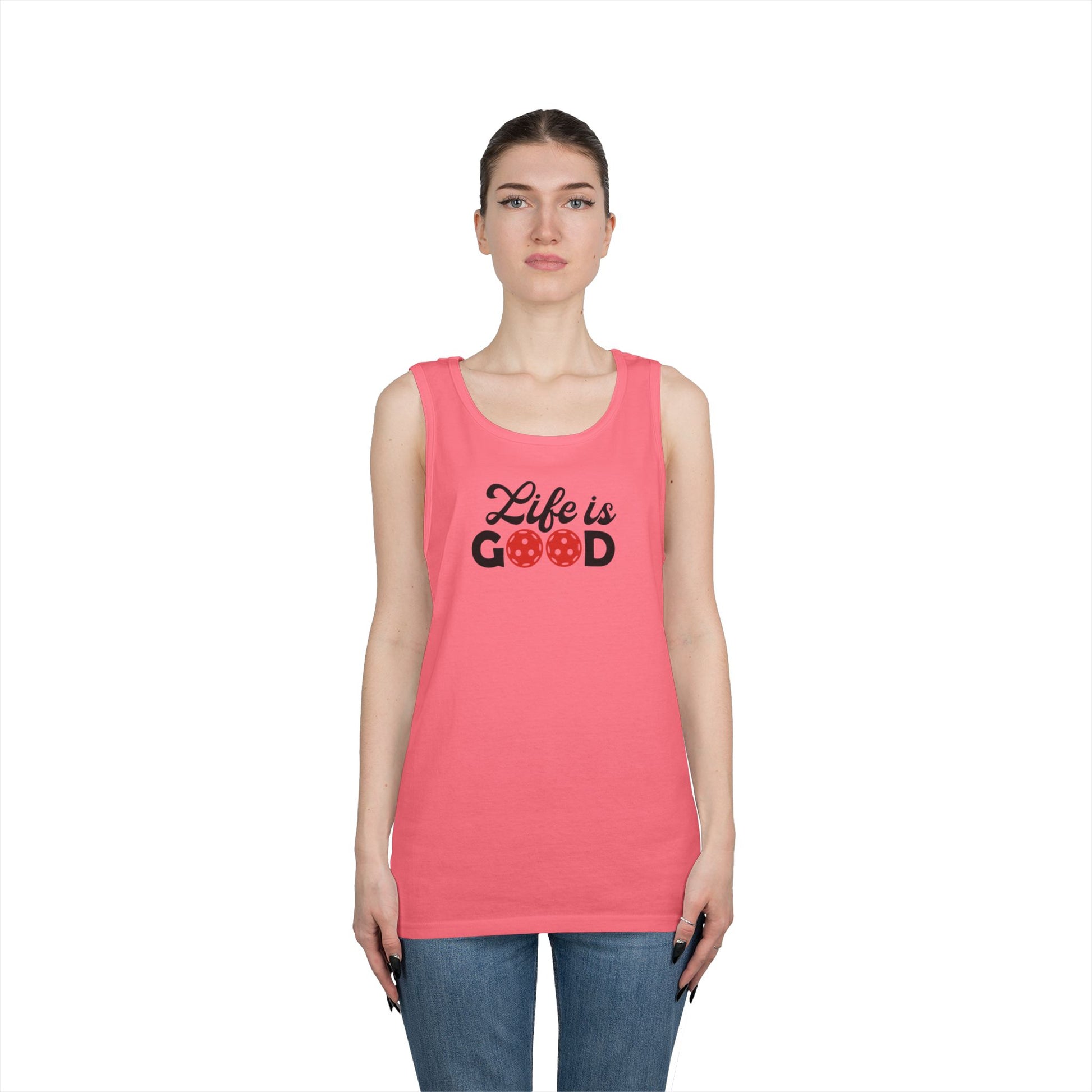 Women's Durable Pickleball Tank Top - Life is Good