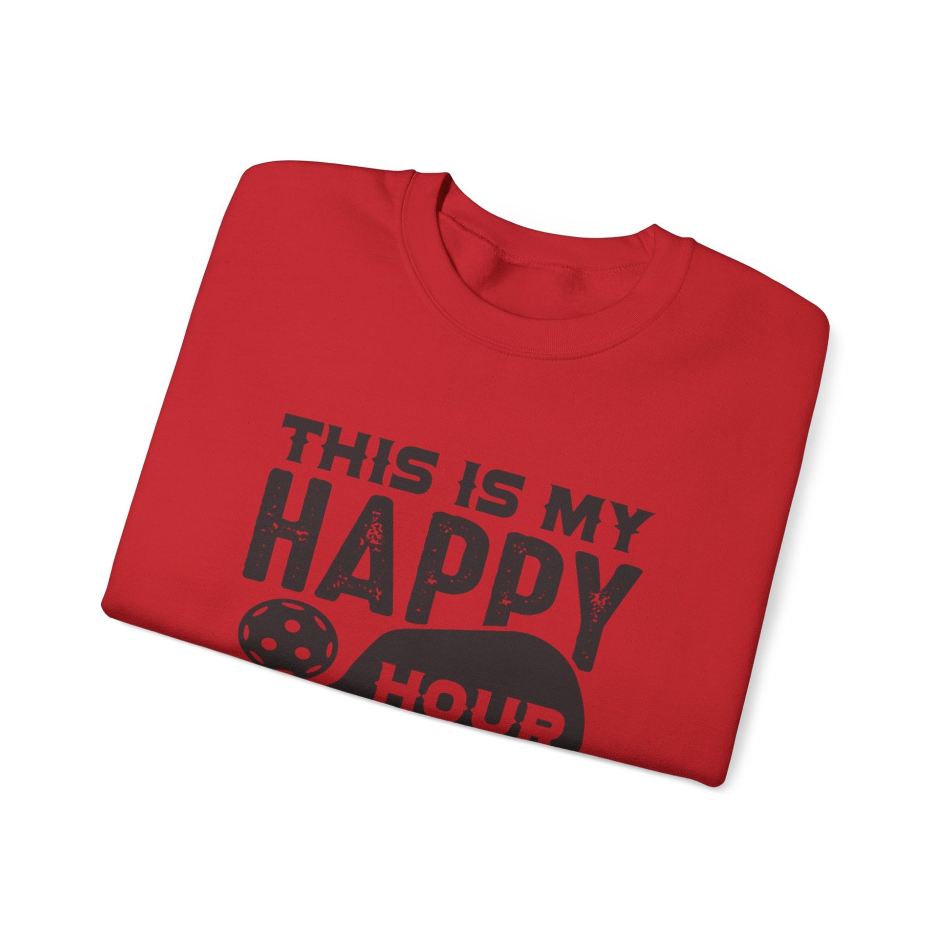 Women's Pickleball Sweatshirt - This is My Happy Hour Pickleball