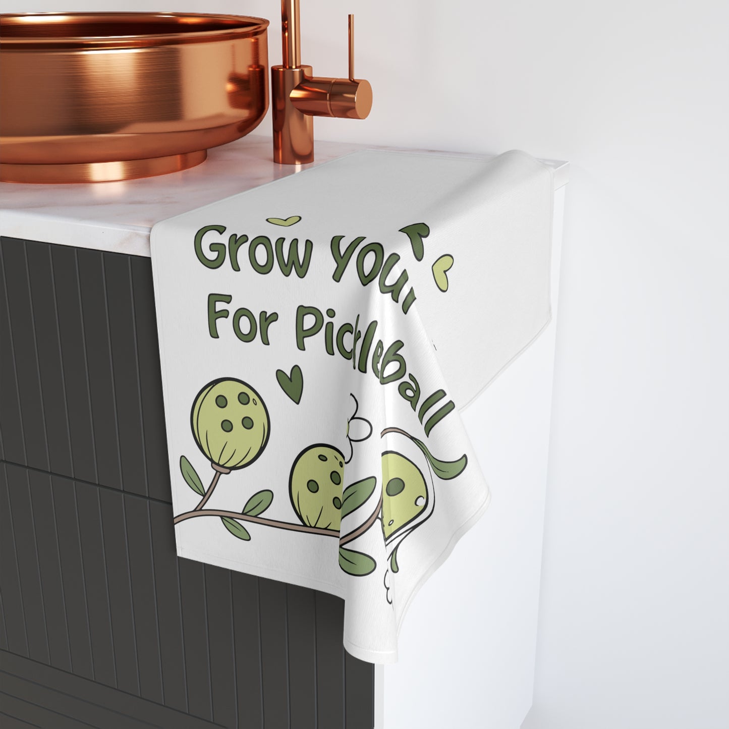 Pickleball Thoughtful Hand Towel - Grow Your Love For Pickleball