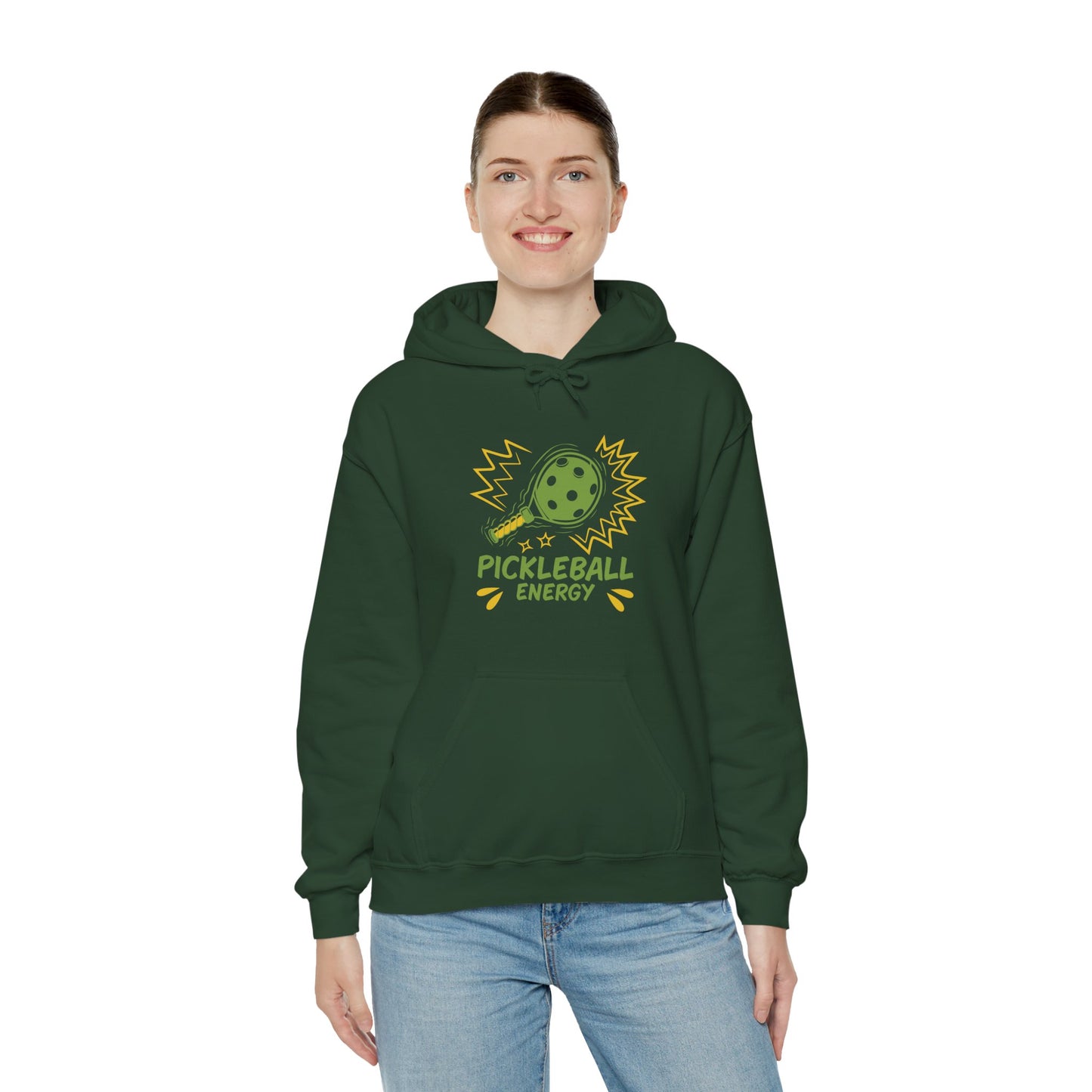 Women's Eye-Catching Pickleball Hoodie - Pickleball Energy