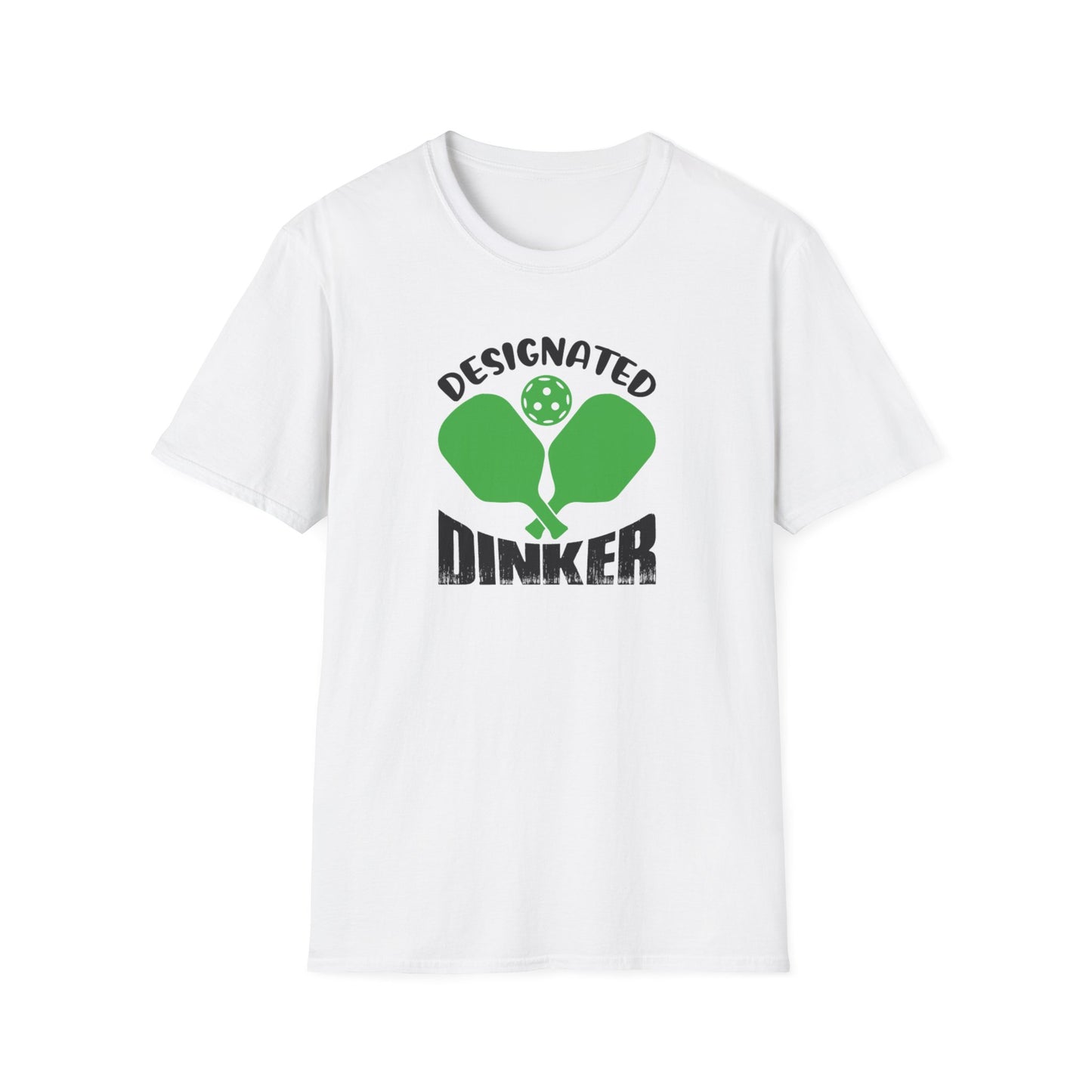 Women's Funny Pickleball T-shirt - Designated Dinker White