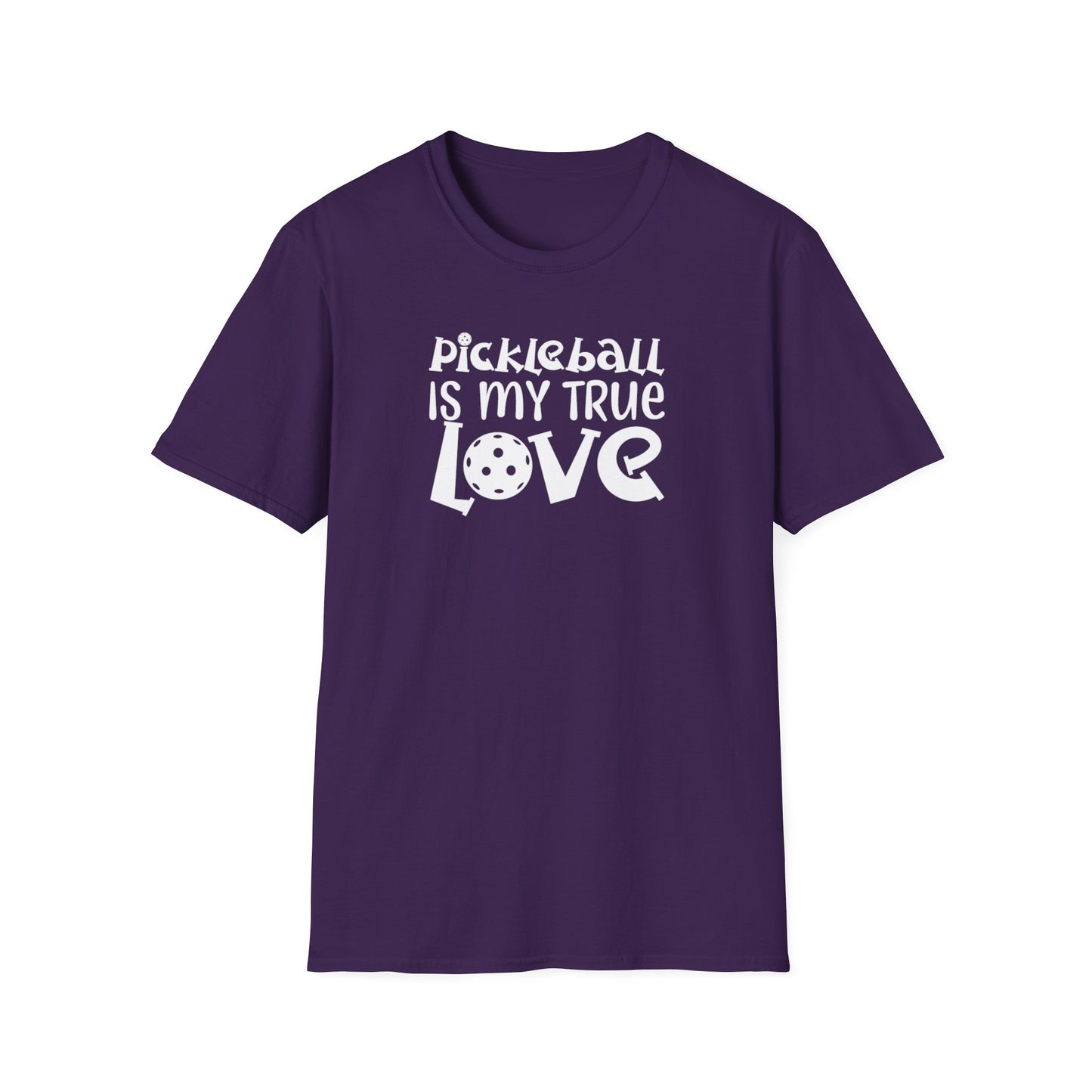 Women's Cool Pickleball T-shirt - Pickleball Is My True Love Purple