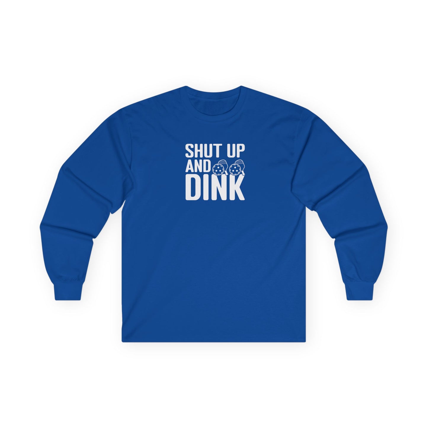 Women's Soft Pickleball Long Sleeves top - Shut Up and Dink Royal