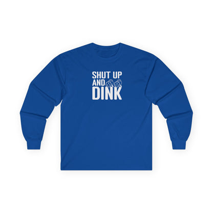 Women's Soft Pickleball Long Sleeves top - Shut Up and Dink Royal