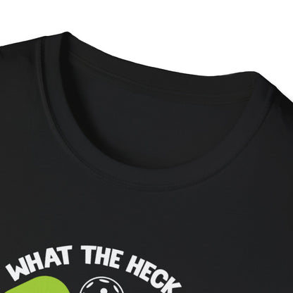 Men's Funny Pickleball T-shirt - What the Heck Is Pickleball?