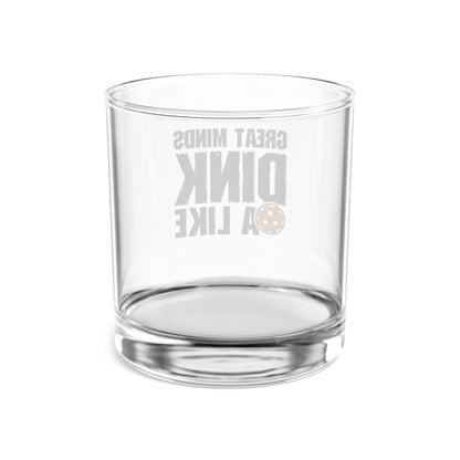 Pickleball Playful Rocks Glass - Great Mind Dink a Like