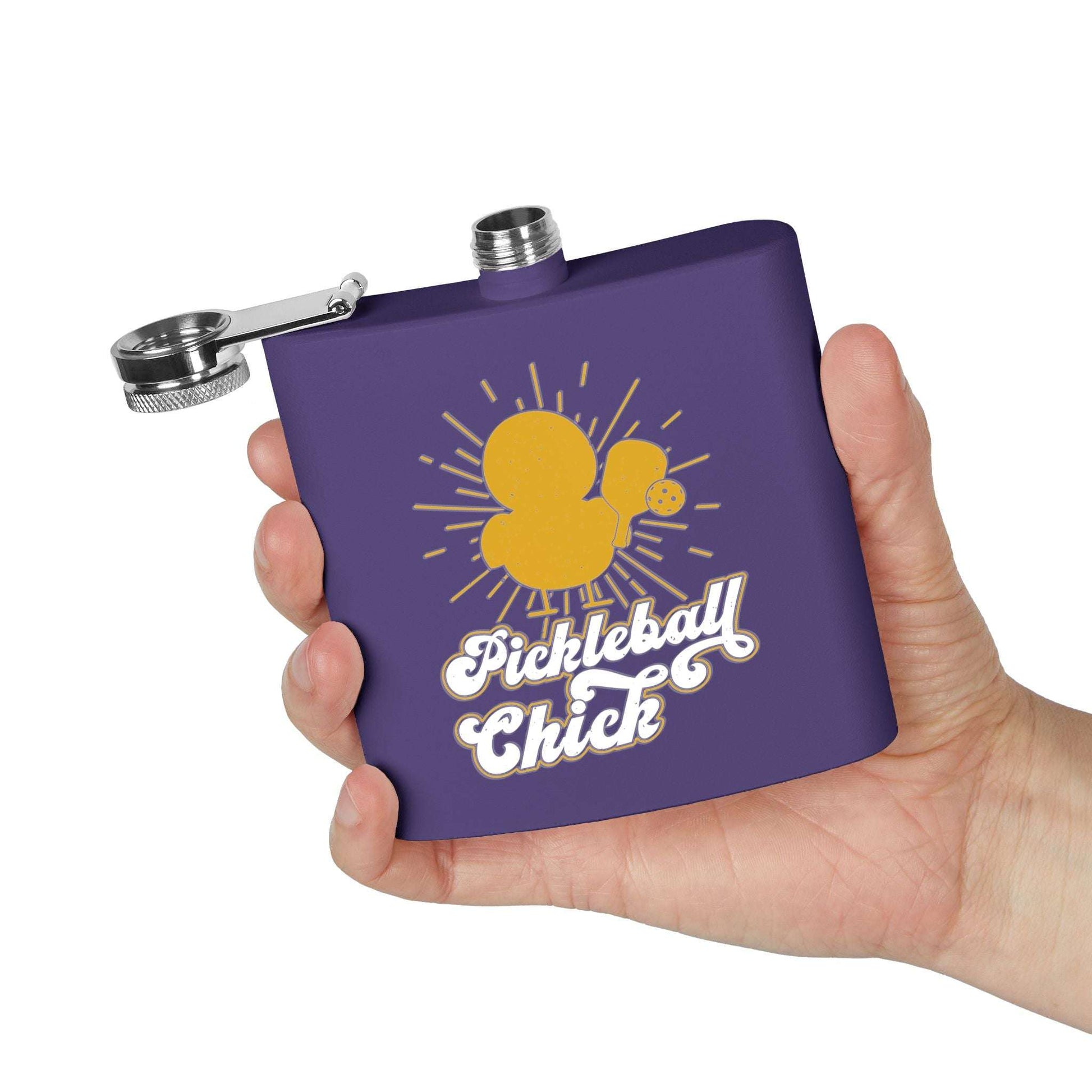 Pickleball Funny Flask - Pickleball Chick