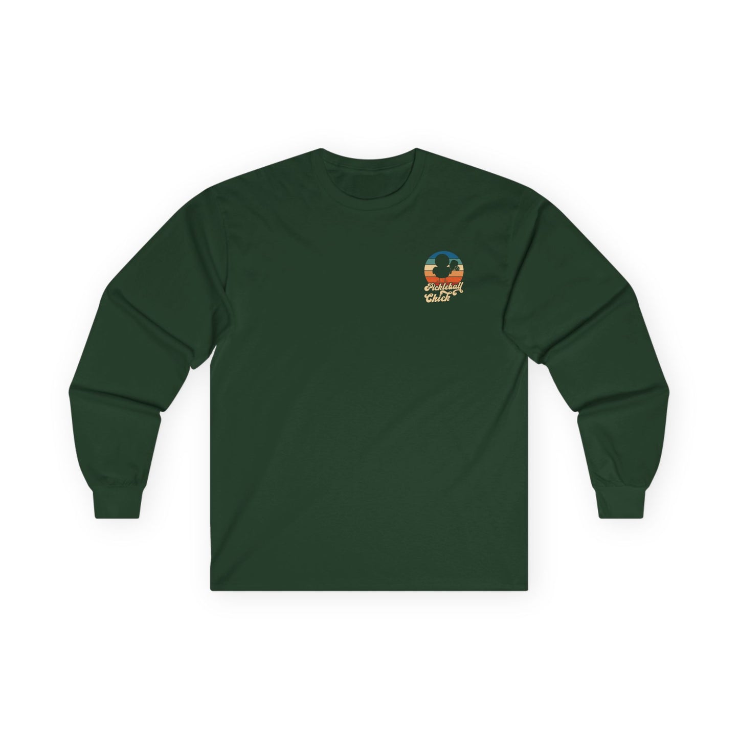 Women's Durable Pickleball Long Sleeves top - Crazy Pickleball Girl Green