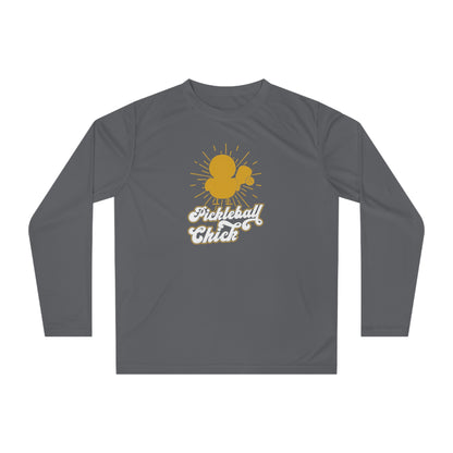 Women's Comfy Pickleball Long Sleeves top - Pickleball Chick Gray