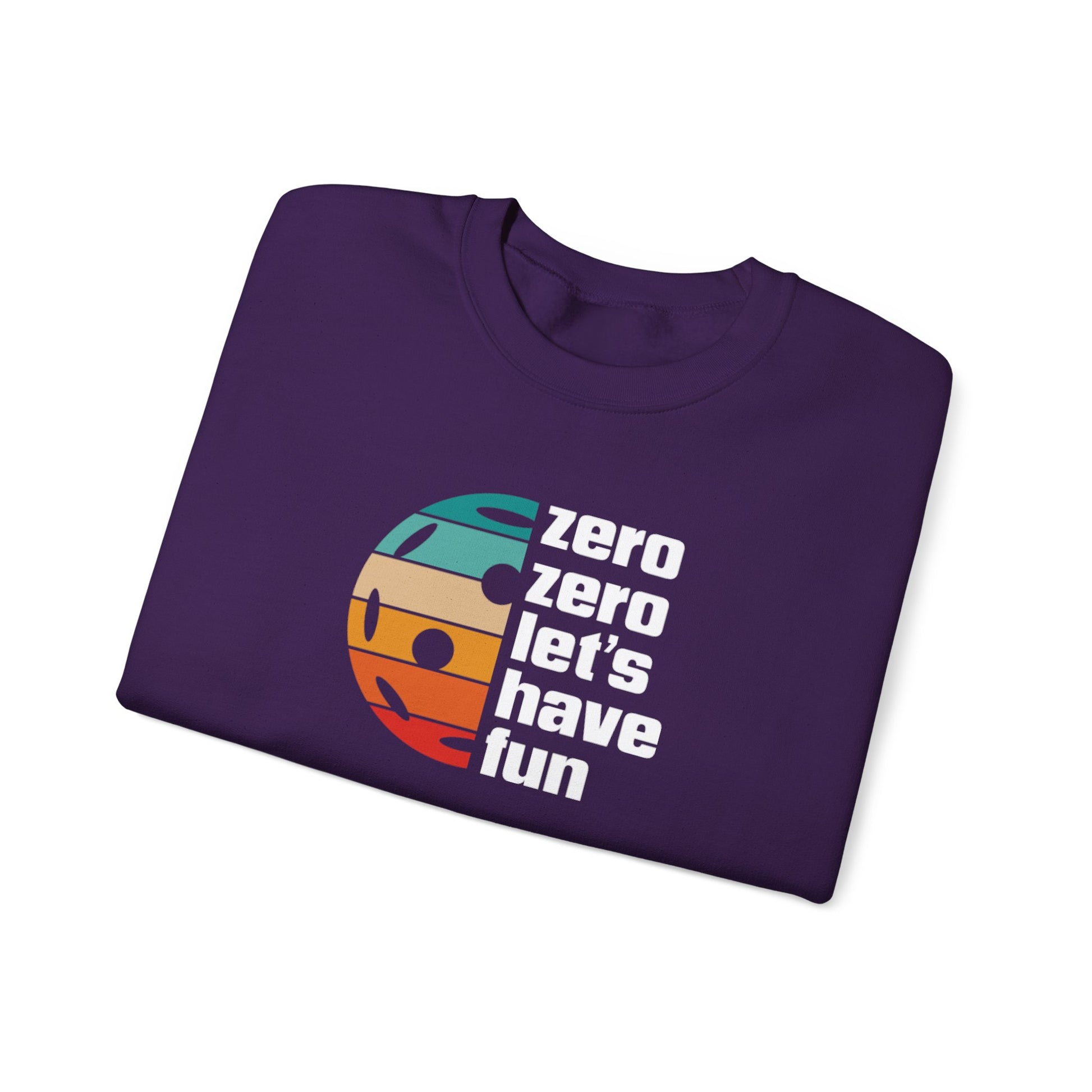 Men's Durable Pickleball Sweatshirt - Zero Zero Let's Have Fun