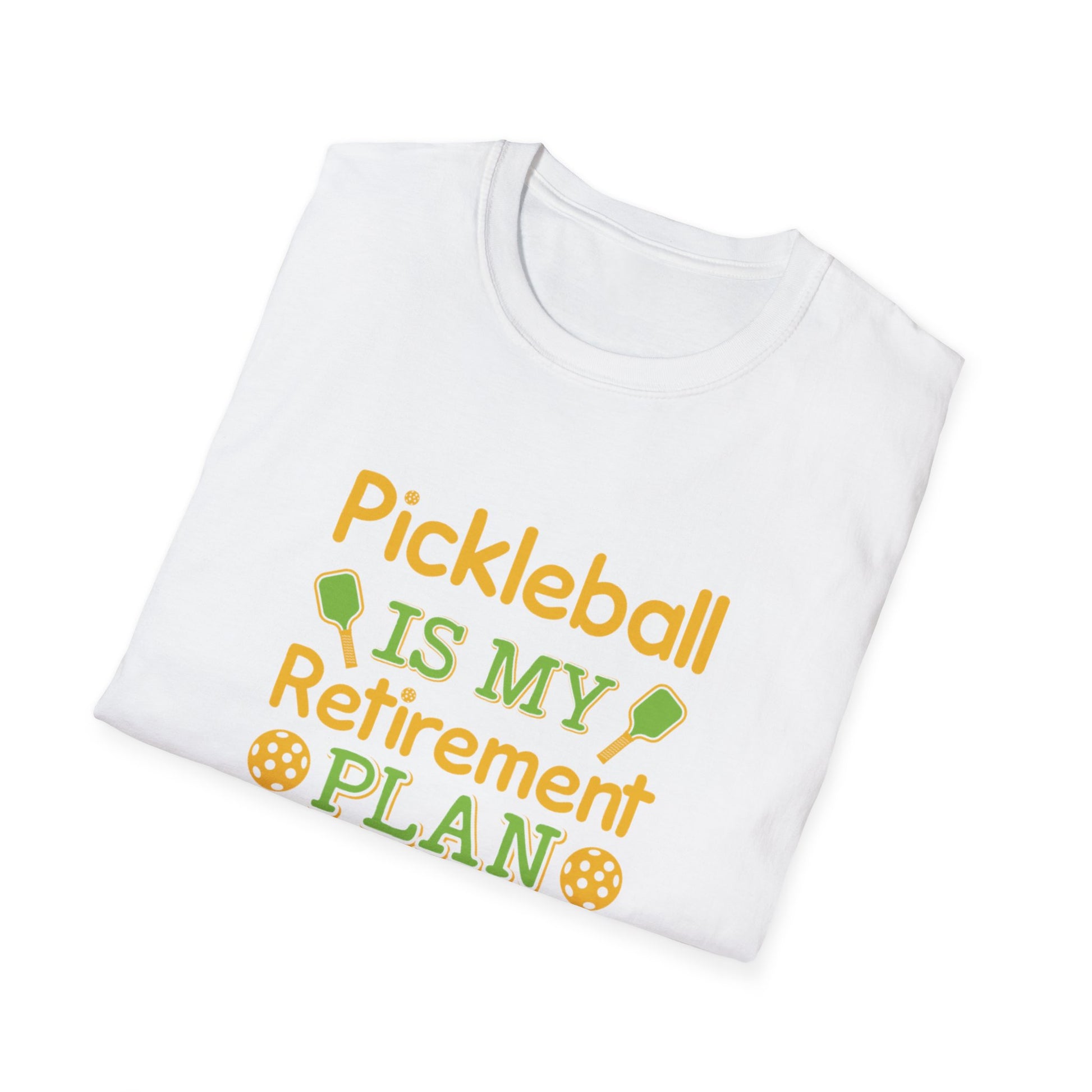 Men's Quirky Pickleball T-shirt - Pickleball Is My Retirement Plan