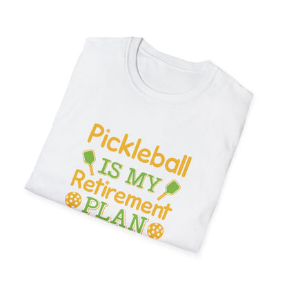 Men's Quirky Pickleball T-shirt - Pickleball Is My Retirement Plan
