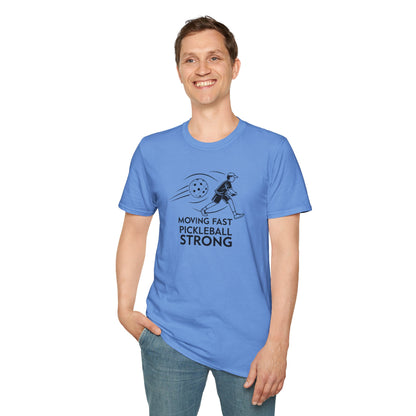 Men's Lightweight Pickleball T-shirt - Moving Fast Pickleball Strong