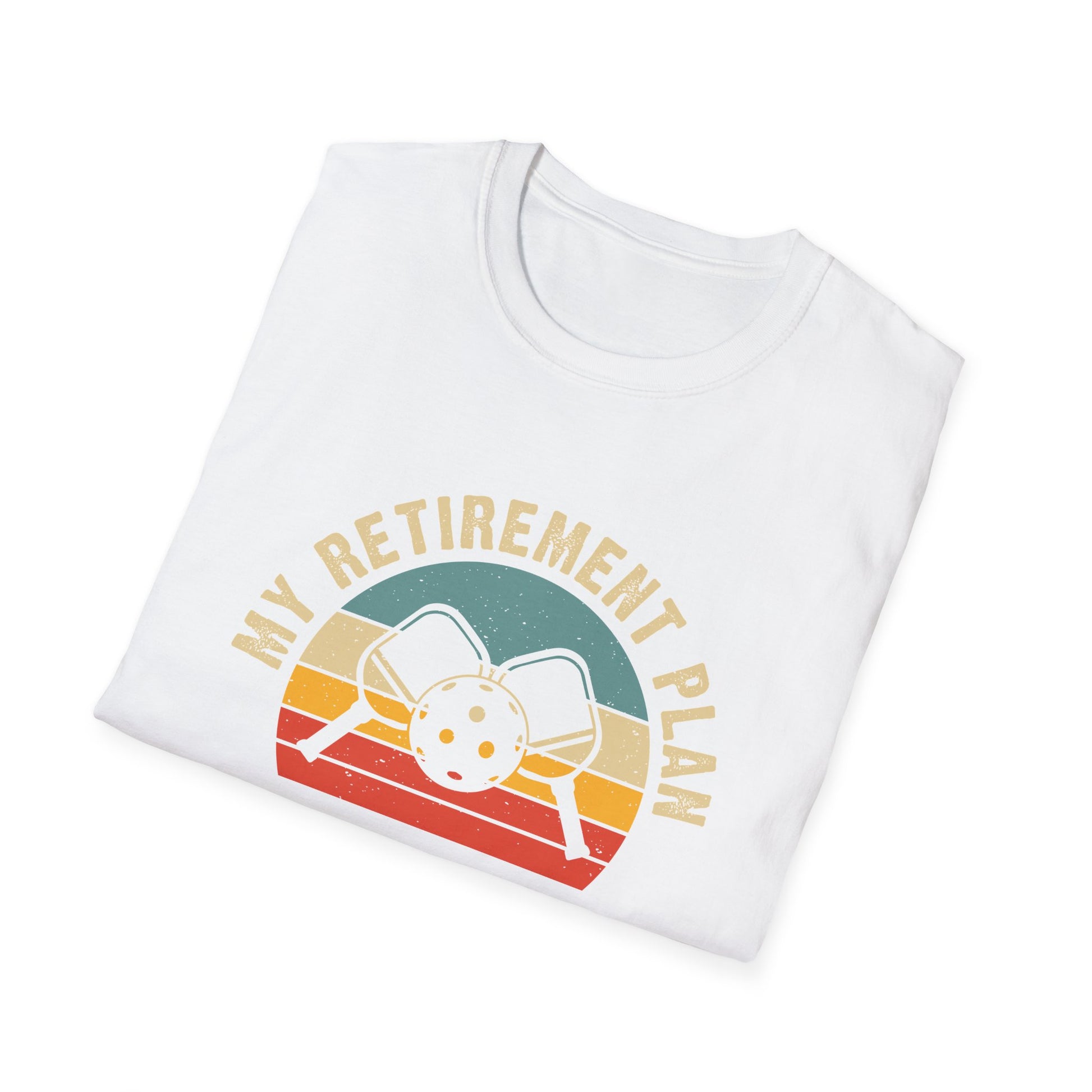 Men's Bold Pickleball T-shirt - My Retirement Plan Retro