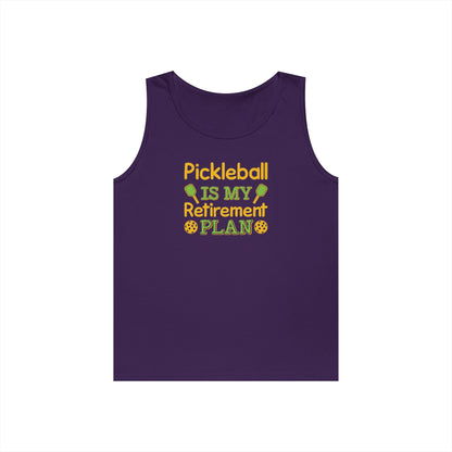 Women's Funny Pickleball Tank Top - Pickleball Is My Retirement Plan Purple