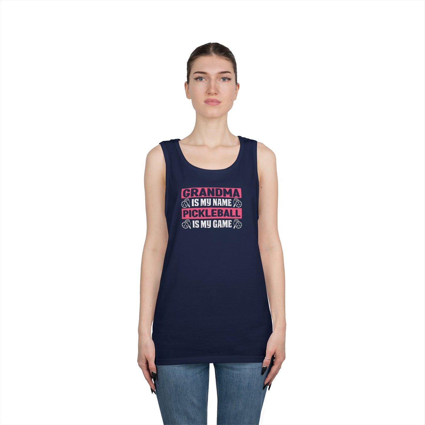 Women's Pickleball Tank Top - Grandma Is My Name Pickleball Is My Game