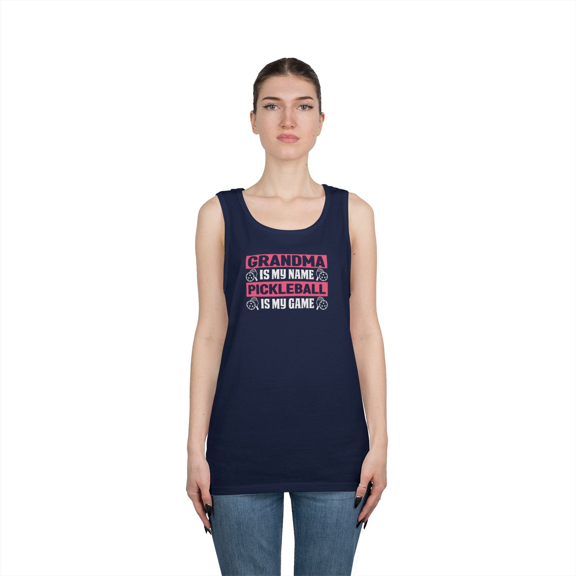 Women's Pickleball Tank Top - Grandma Is My Name Pickleball Is My Game