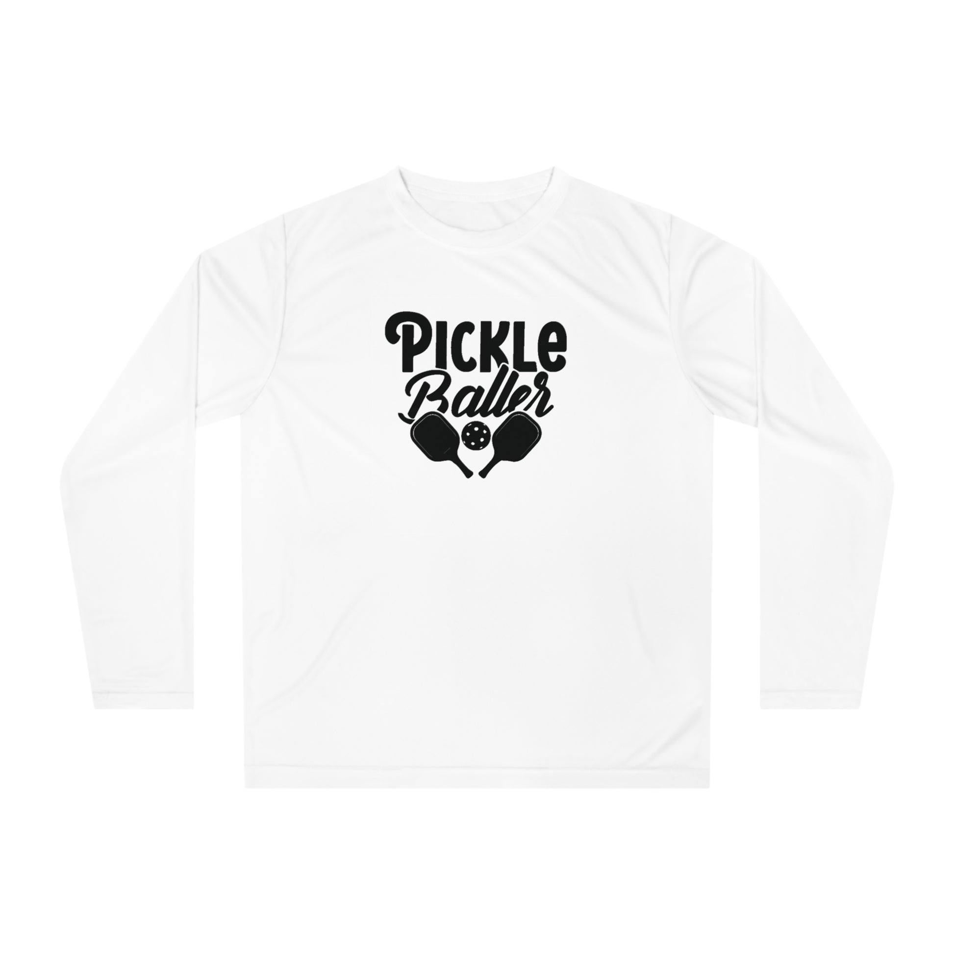 Men's Stylish Pickleball Long Sleeves top - Pickleballer White