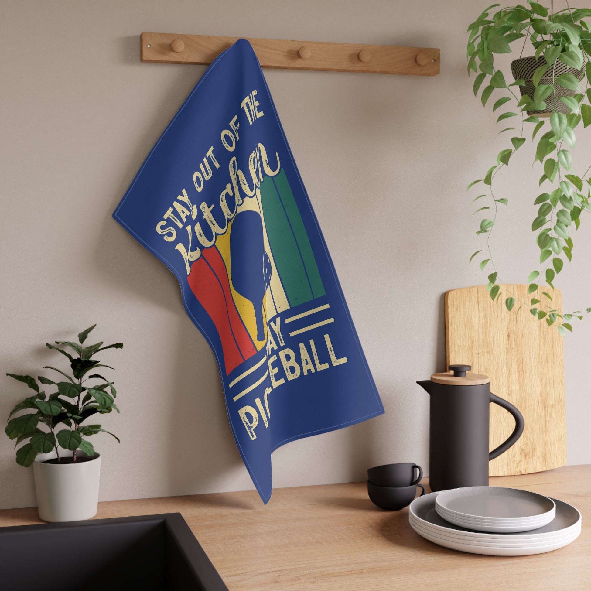 Pickleball Funny Tea Towel - Stay Out of the Kitchen Play Pickleball