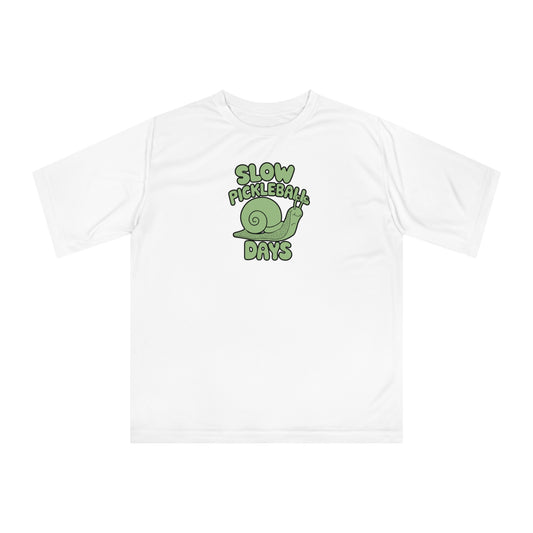 Women's Lightweight Pickleball T-shirt - Slow Pickleball Days White