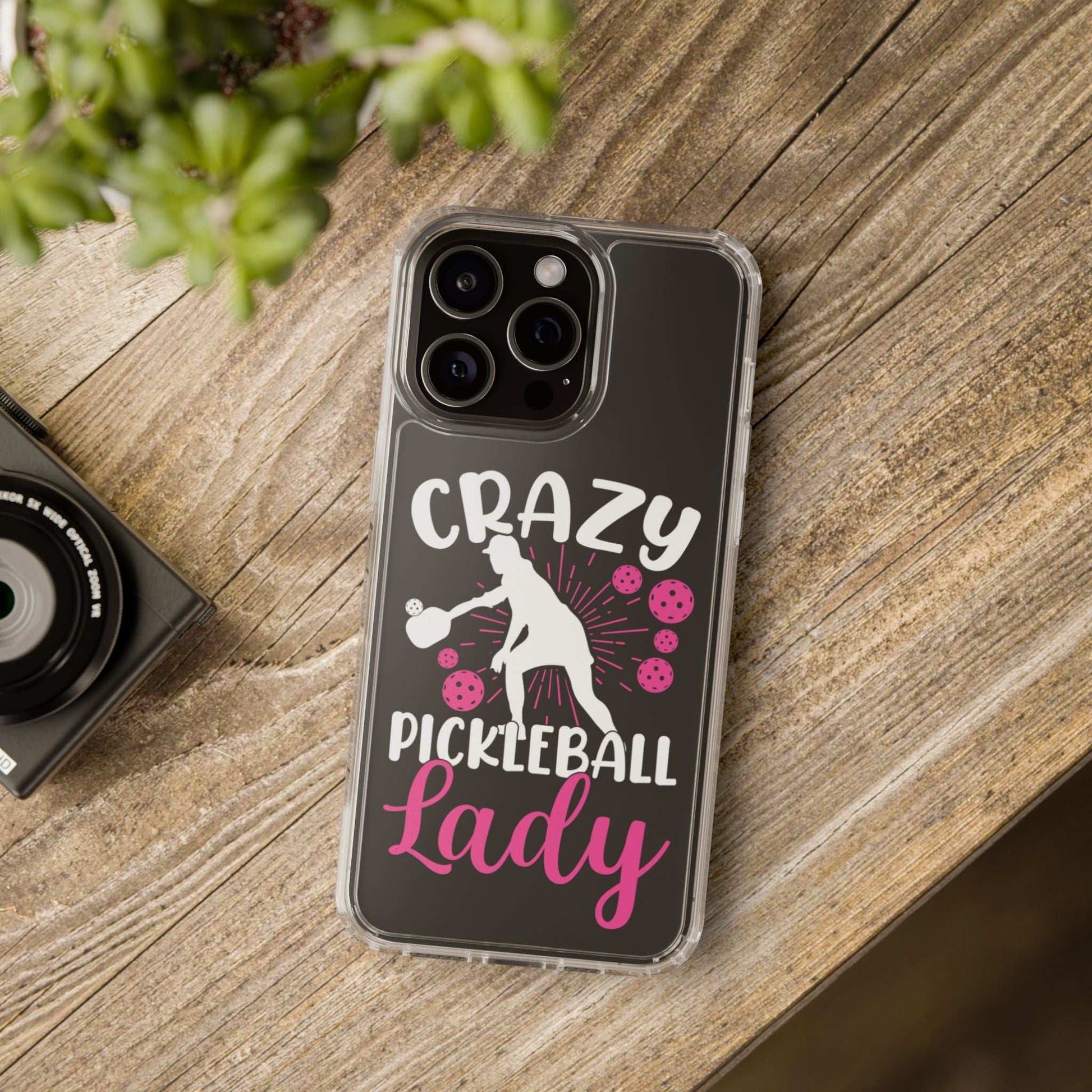Pickleball Funny Phone case - Crazy Pickleball Lady