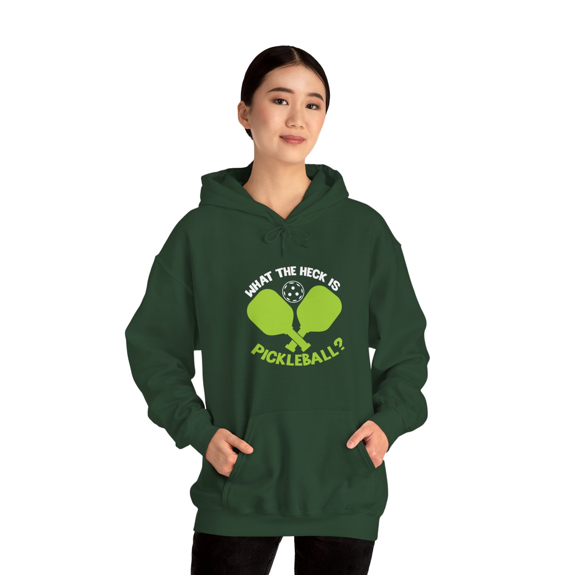 Women's Funny Pickleball Hoodie - What the Heck Is Pickleball?