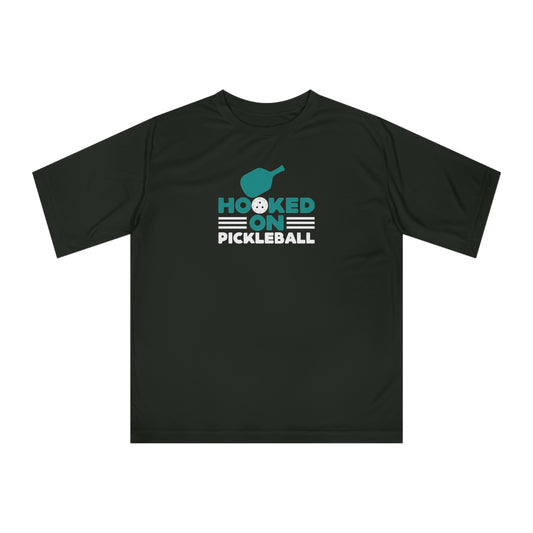 Women's Sporty Pickleball T-shirt - Hooked on Pickleball Black