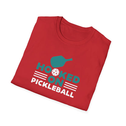 Men's Comfy Pickleball T-shirt - Hooked on Pickleball