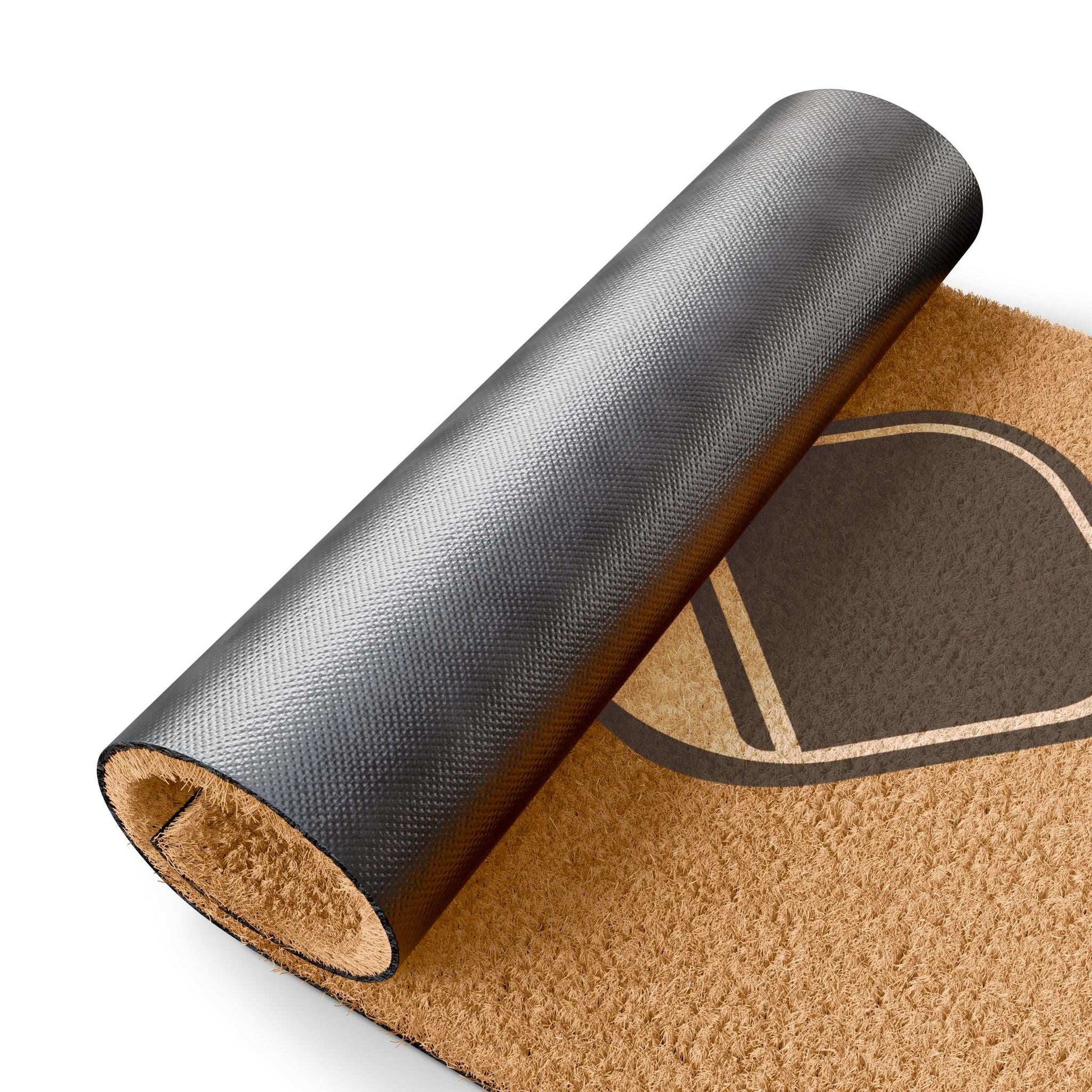 Pickleball Practical Doormat - Paddles and Ball