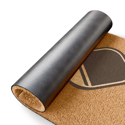 Pickleball Practical Doormat - Paddles and Ball