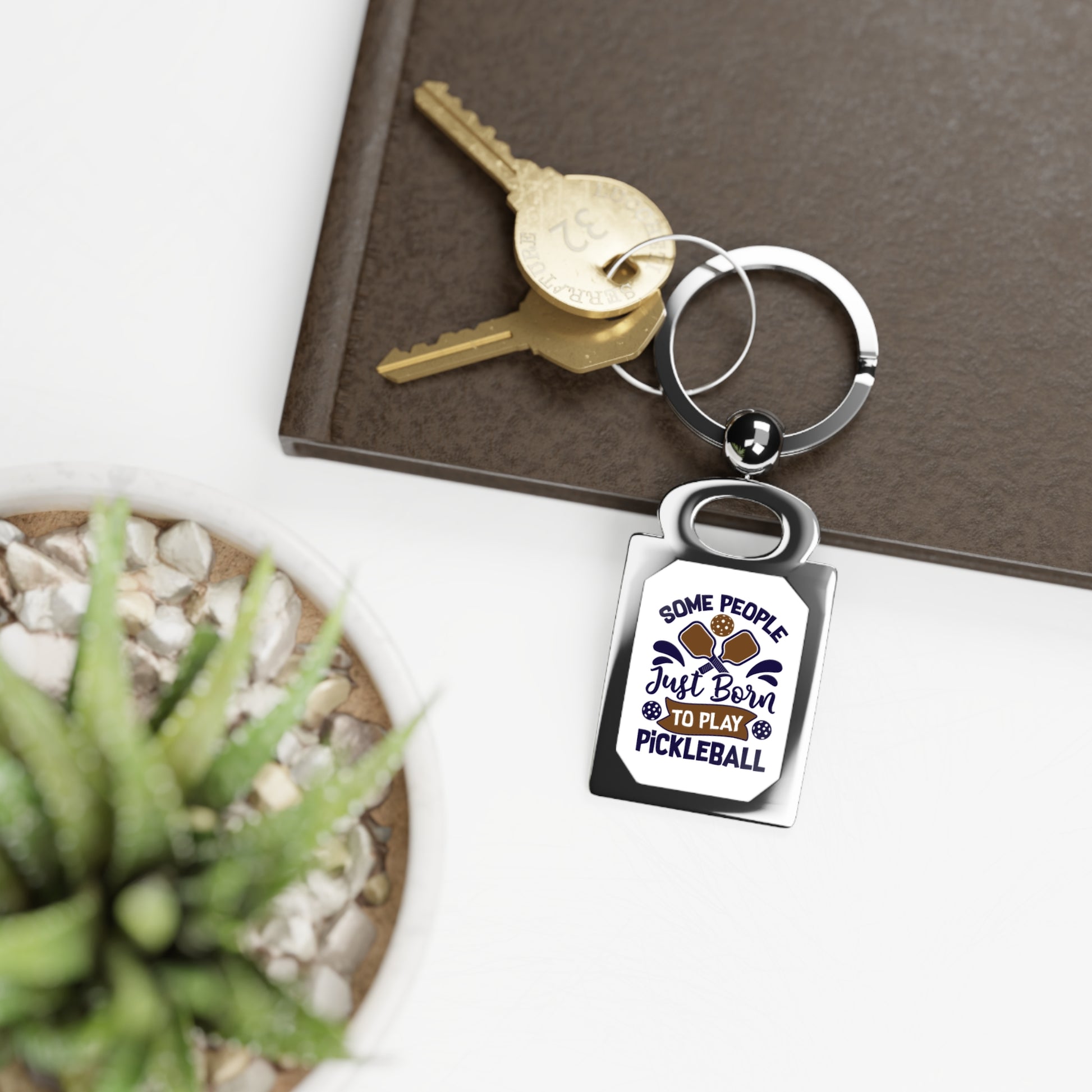 Pickleball Funny Keyring - Some People Just Born to Play Pickleball