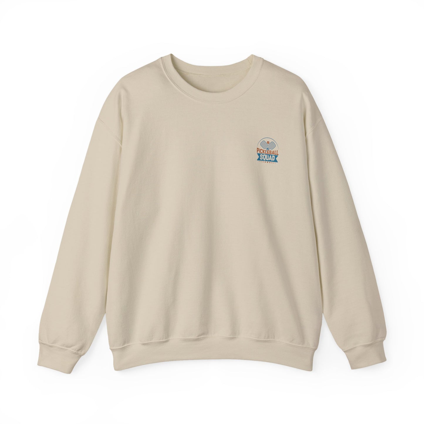 Women's Durable Pickleball Sweatshirt - Happy People Play Pickleball Beige