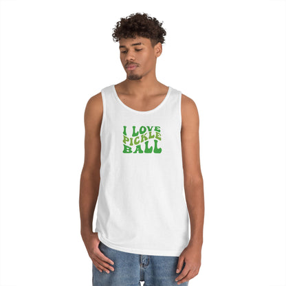 Men's Funny Pickleball Tank Top - I Love Pickleball