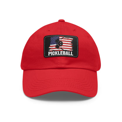 Pickleball Unique Cap - Pickleball with American Flag
