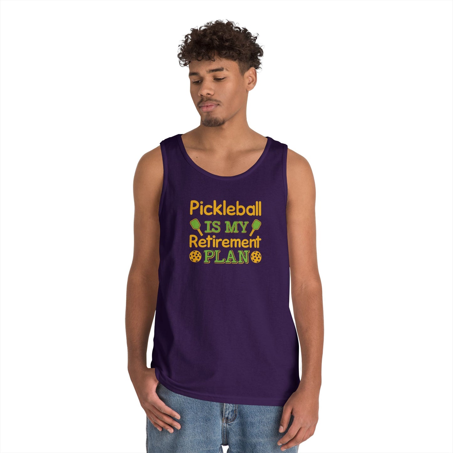 Men's Funny Pickleball Tank Top - Pickleball Is My Retirement Plan