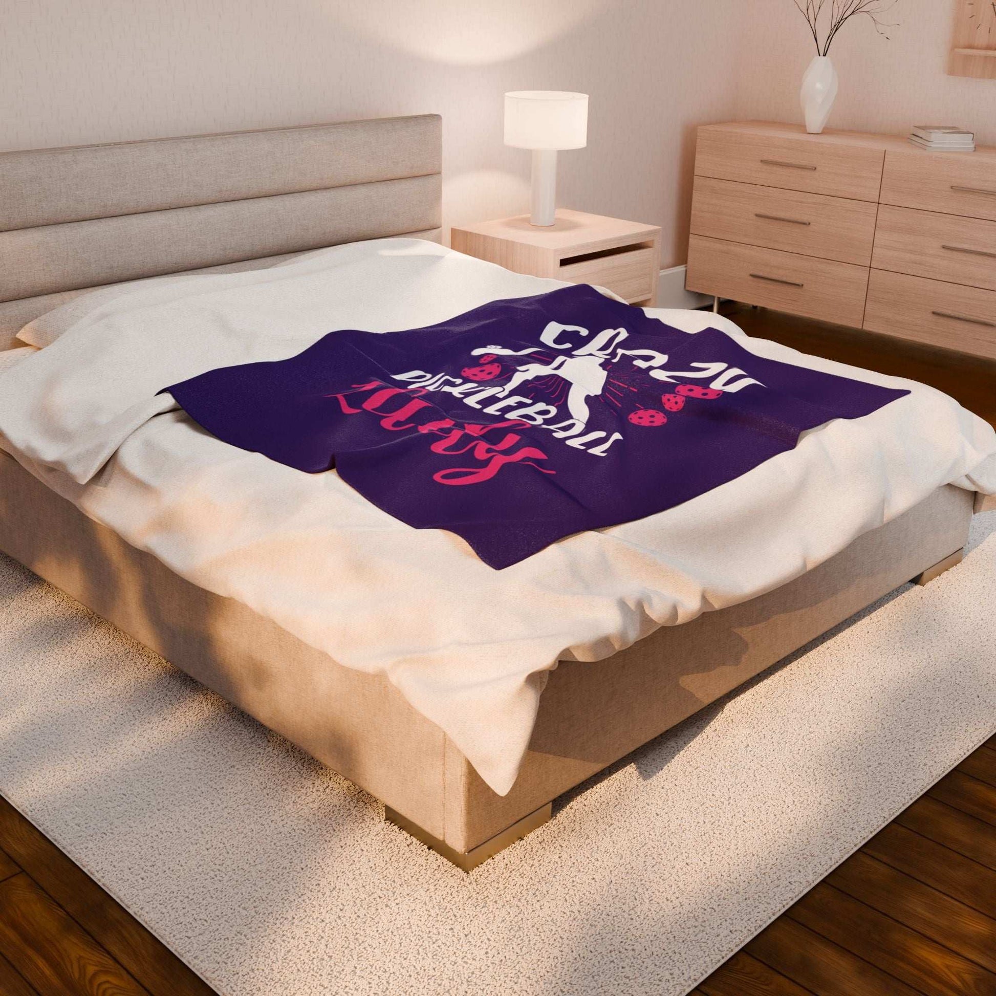 Pickleball Stylish Blanket - Crazy Pickleball Lady