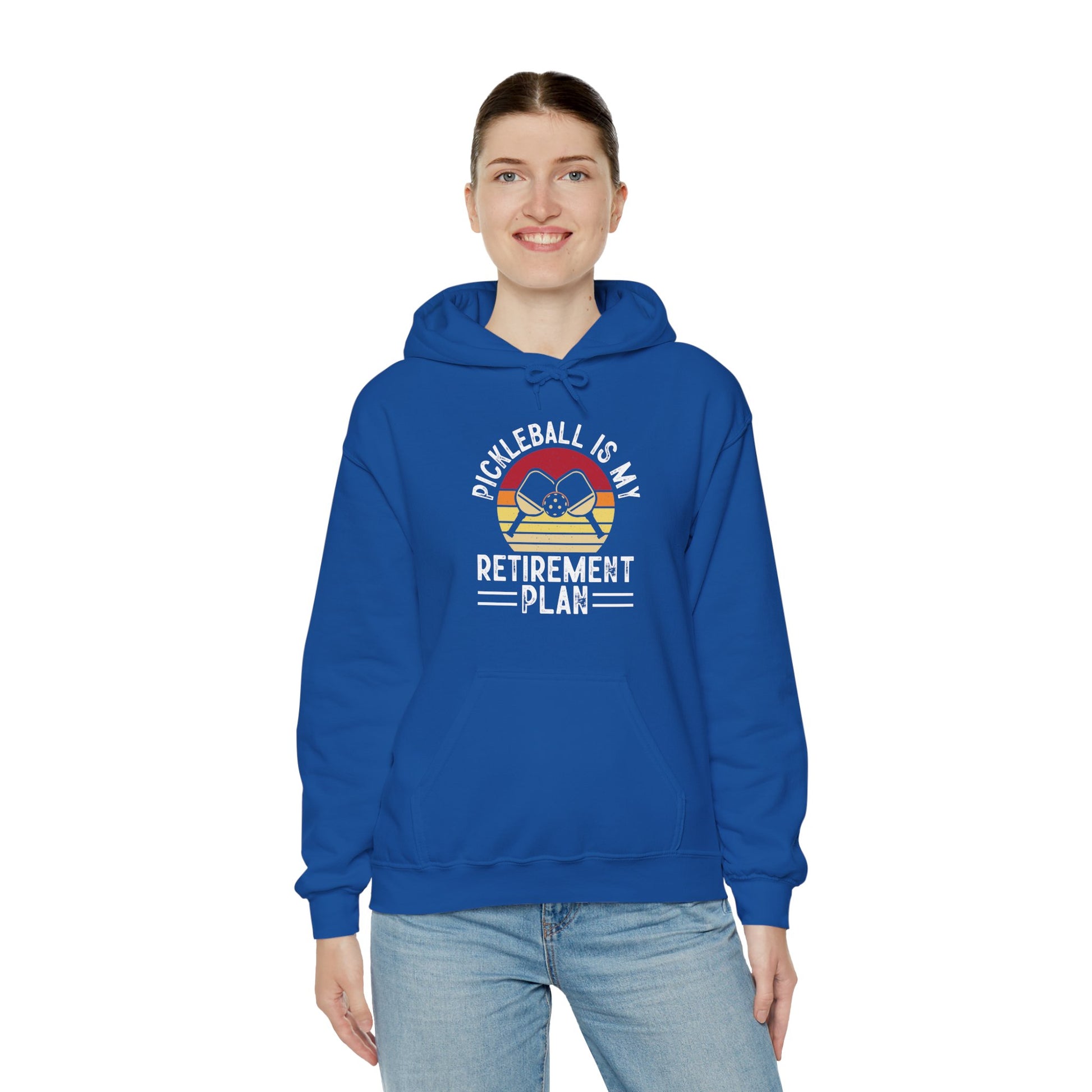 Women's Durable Pickleball Hoodie - Pickleball Is My Retirement Plan