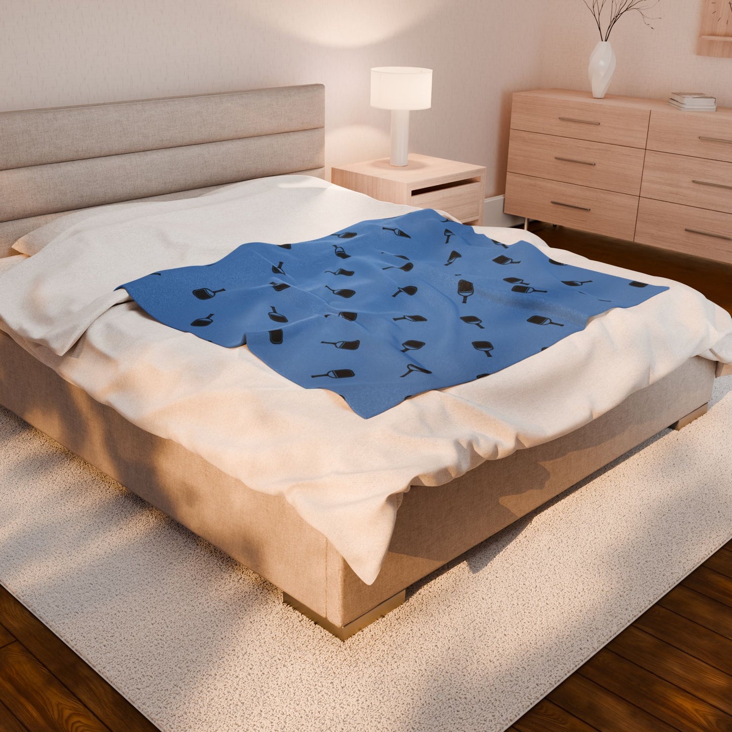 Pickleball Fun Blanket - Paddle Pattern