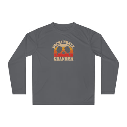 Women's Comfy Pickleball Long Sleeves top - Pickleball Grandma Gray