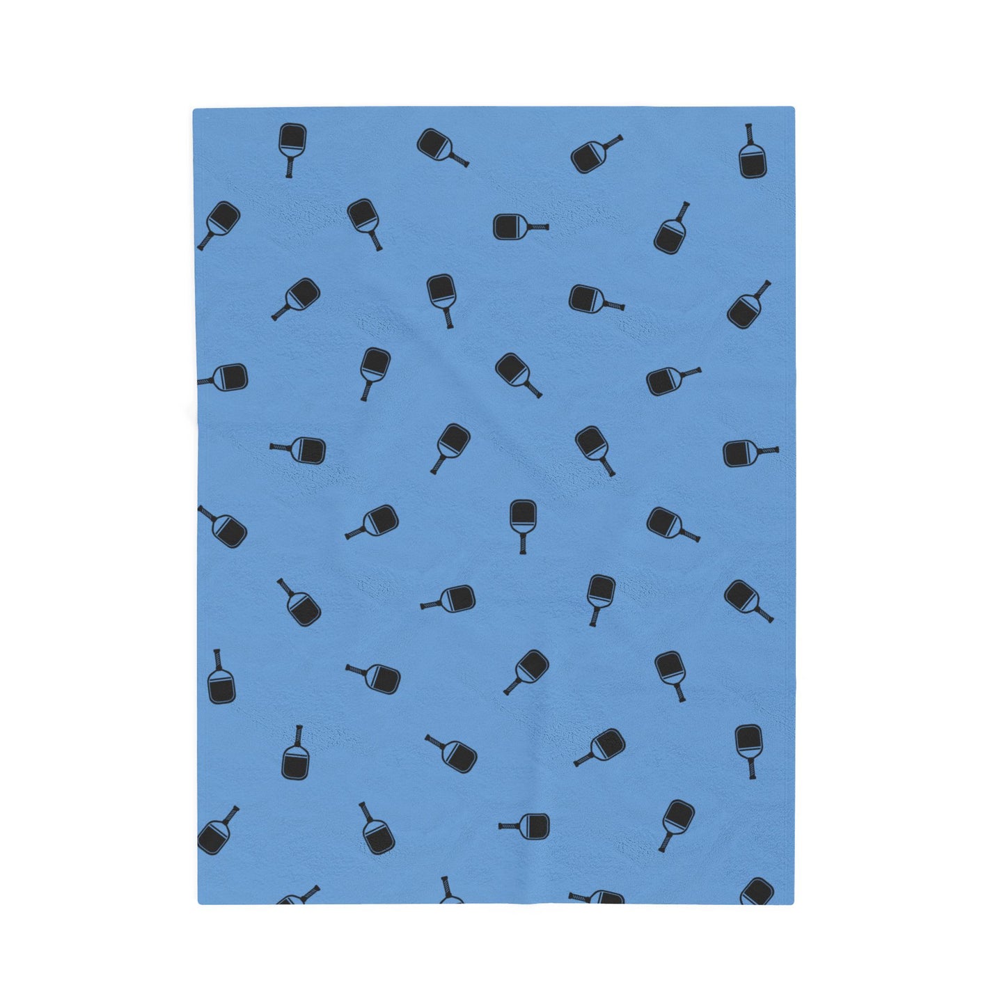 Pickleball Fun Blanket - Paddle Pattern Blue