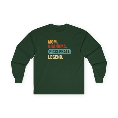 Women's Pickleball Long Sleeves top - Mom Grandma Pickleball Legend Green