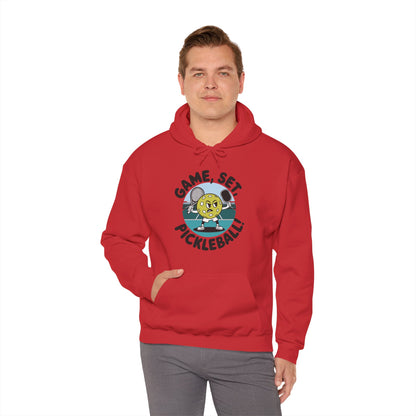 Men's Comfy Pickleball Hoodie - Game, Set, Pickleball