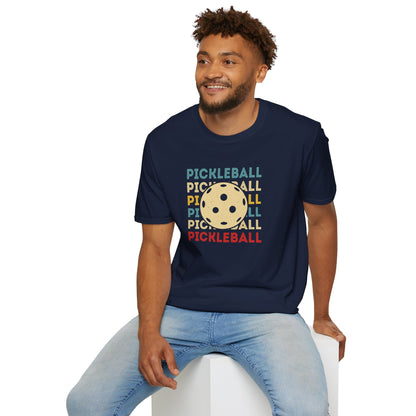 Men's Fun Pickleball T-shirt - Pickleball and Ball
