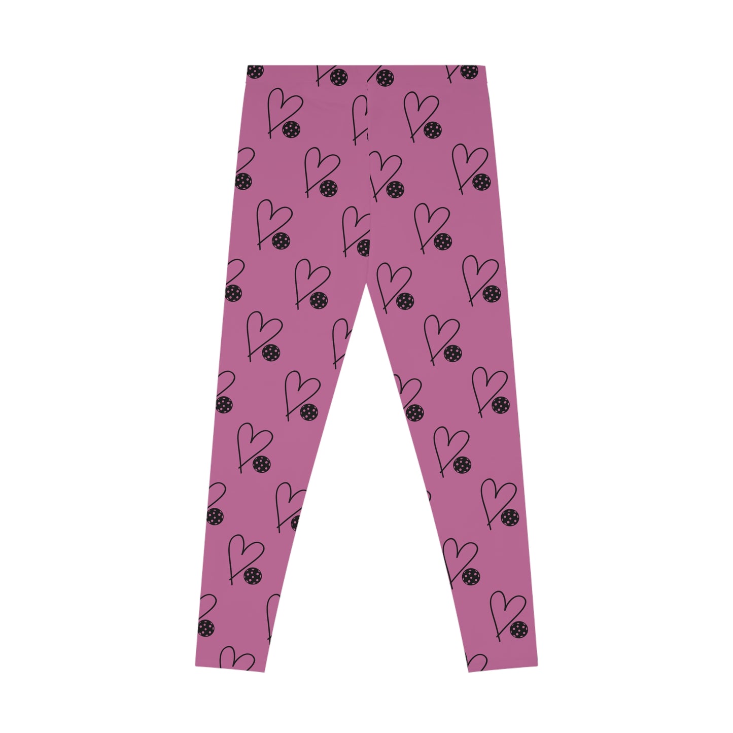 Women's Unique Pickleball Legging - Heart and Ball