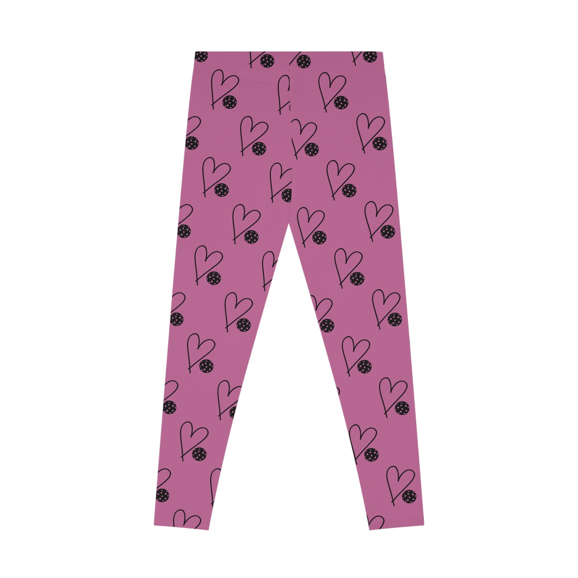 Women's Unique Pickleball Legging - Heart and Ball