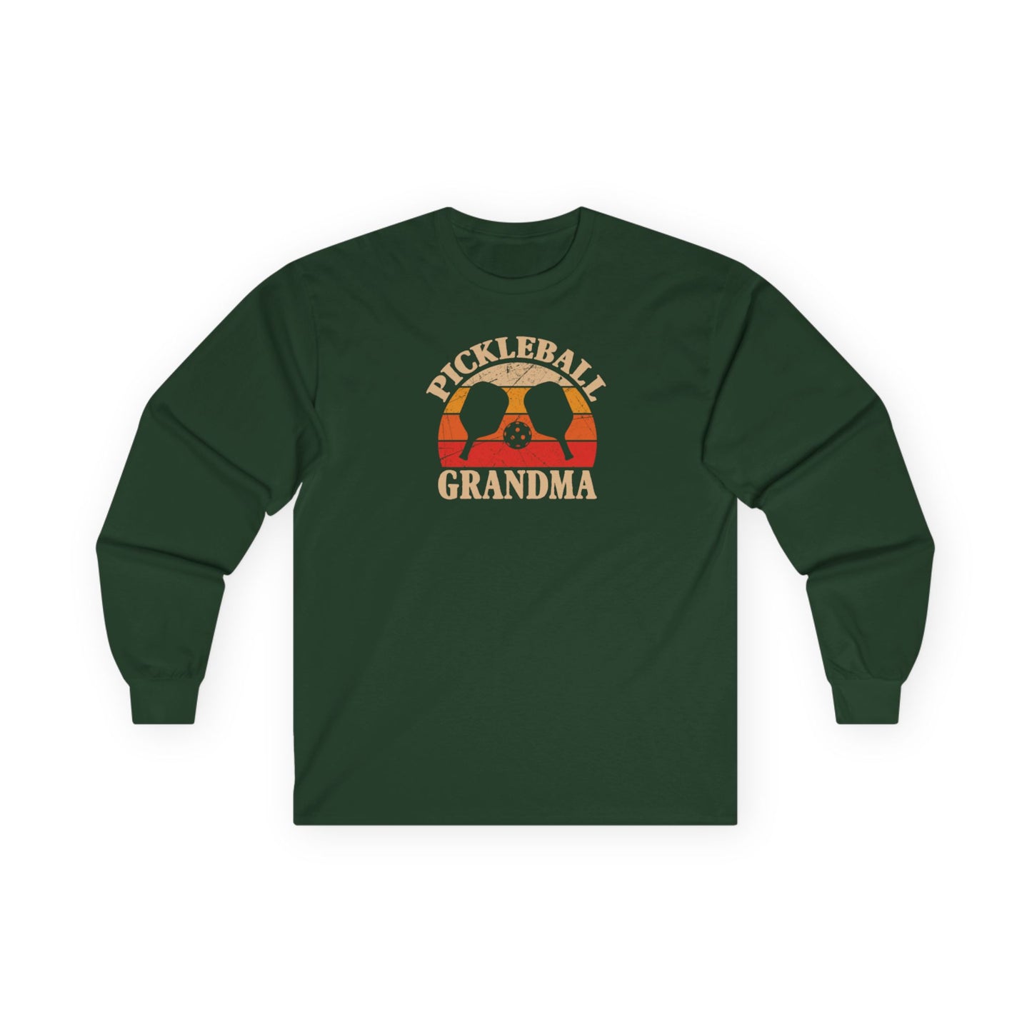 Women's Soft Pickleball Long Sleeves top - Pickleball Grandma Green