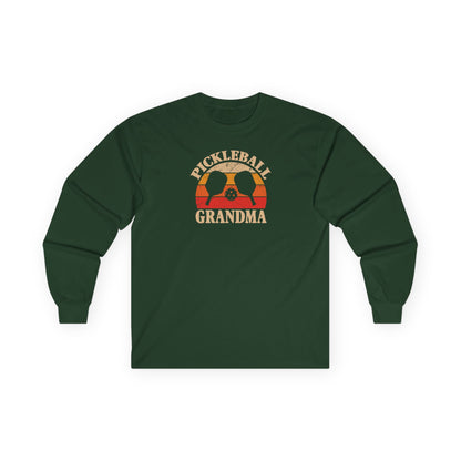 Women's Soft Pickleball Long Sleeves top - Pickleball Grandma Green