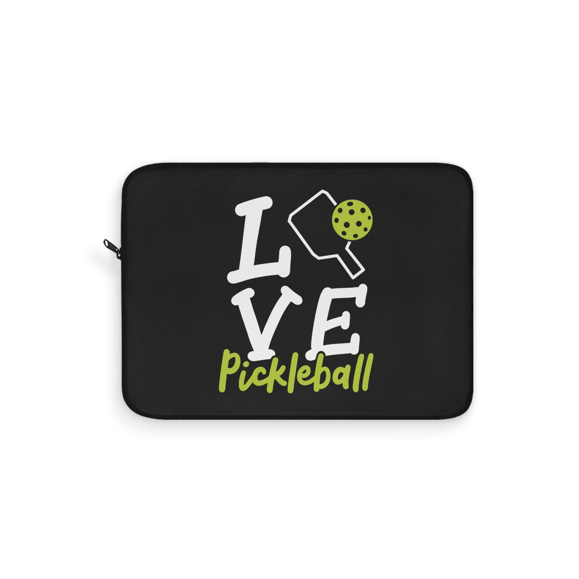 Pickleball Lightweight Laptop Sleeve - Love Pickleball Black